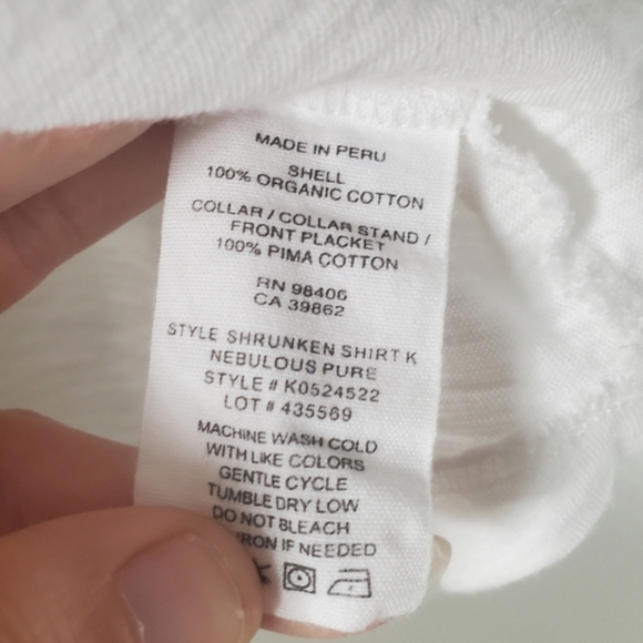 Theory Shrunken Shirt Button Up‎ Tank - Picture 5 of 6